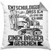 Bagger-Fan Liebhaber Kissen mit Füllung 40x40 Geschenk Baggerfahrer Entschuldigung Dass Ich Zu Spät Bin Ich Habe Einen Bagger Gesehen (Grau) Grau Trendation