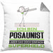 Posaunist Geschenk Kissen mit Füllung 40x40 Ich Bin Posaunist Aber Sag Doch Einfach Superheld Lustige Geschenkdiee für Posaunist (Grau) Grau Trendation