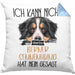 Berner Sennen Besitzer Kissen mit Füllung 40x40 Geschenk Lustiger Spruch Geschenkidee Ich Kann Nicht Mein Berner Sennen Hat Nein Gesagt (Grau) Blau Trendation