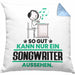 Songwriter Geschenk Kissen mit Füllung 40x40 So Gut Kann Nur Ein Songwriter Aussehen Geschenkidee (Grau) Blau Trendation