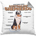 Lustige Kissen mit Füllung 40x40 für Australian Shepherd Liebhaber Geschenkidee (Grau) Grau Trendation