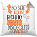 So Sieht Ein Richtig Cooler Discgolfer Aus Geschenk Kissen mit Füllung 40x40 Lustiger Spruch Geschenkidee (Grau) Grau Trendation