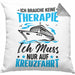 Kreuzfahrt Geschenk Kissen mit Füllung 40x40 Verkündung Geschenkidee für Kreuzfahrt-Fans Schiff (Grau) Grau Trendation