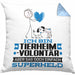 Tierheimvolontär Geschenk Kissen mit Füllung 40x40 Ich Bin Tierheimvolontär Aber Sag Doch Einfach Superheld Lustige Geschenkdiee für Tierheimvolontär (Grau) Blau Trendation