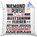 Gleitschirmflieger Geschenk Kissen mit Füllung 40x40 Lustige Geschenkidee für Gleitschirmflieger Geburtstag Niemand Ist Perfekt Aber Als Gleitschirmflieger Ist Man Nah Dran (Grau) Blau Trendation