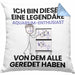 Aquarium-Enthusiast Geschenk Kissen mit Füllung 40x40 Lustige Geschenkidee Geburtstag für Aquarium-Enthusiast Ich Bin Dieser Legendäre Aquarium-Enthusiast Von Dem Alle Geredet Haben (Grau) Blau Trendation