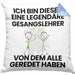 Gesangslehrer Geschenk Kissen mit Füllung 40x40 Lustige Geschenkidee Geburtstag für Gesangslehrer Ich Bin Dieser Legendäre Gesangslehrer Von Dem Alle Geredet Haben (Grau) Blau Trendation