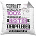 Tierpfleger Geschenk Lustiger Spruch für Tierpfleger Geschenkidee Bester Tierpfleger Der WeltKissen mit Füllung 40x40 (Grau) Grau Trendation