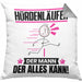 Hürdenläufer Kissen mit Füllung 40x40 Geschenk für Hürdenläufer Der Mann Der Alles Kann Geschenkidee zum Geburtstag (Grau) Grau Trendation