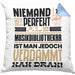 Musikbibliothekar Geschenk Kissen mit Füllung 40x40 Lustige Geschenkidee für Musikbibliothekar Geburtstag Niemand Ist Perfekt Aber Als Musikbibliothekar Ist Man Nah Dran (Grau) Blau Trendation