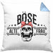 Lustige Kissen mit Füllung 40x40 Geschenk für Böse Alte Frau Rock Biker (Grau) Blau Trendation