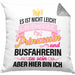 Busfahrerin Geschenk Kissen mit Füllung 40x40 Lustig Spruch Geschenkidee Bus-Fahrerin Prinzessin Zubehör (Grau) Grau Trendation