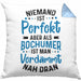 Bochum Kissen mit Füllung 40x40 Geschenk Bochumer Geschenkidee Niemand Ist Perfekt Aber Als Bochumer (Grau) Blau Trendation