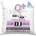 DJ Geschenk Kissen mit Füllung 40x40 Ich Bin DJ Aber Sag Doch Einfach Superheld Lustige Geschenkdiee für DJ (Grau) Blau Trendation