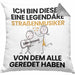 Straßenmusiker Geschenk Kissen mit Füllung 40x40 Lustige Geschenkidee Geburtstag für Straßenmusiker Ich Bin Dieser Legendäre Straßenmusiker Von Dem Alle Geredet Haben (Grau) Grau Trendation