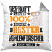 Höhlenforscher Geschenk Lustiger Spruch für Höhlenforscher Geschenkidee Bester Höhlenforscher Der WeltKissen mit Füllung 40x40 (Grau) Grau Trendation