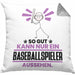 Baseballspieler Geschenk Kissen mit Füllung 40x40 So Gut Kann Nur Ein Baseballspieler Aussehen Geschenkidee (Grau) Grau Trendation
