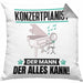 Konzertpianist Kissen mit Füllung 40x40 Geschenk für Konzertpianist Der Mann Der Alles Kann Geschenkidee zum Geburtstag (Grau) Grau Trendation