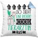 Tierärztin Geschenk Kissen mit Füllung 40x40 Lustig Geschenkidee für Tierärztin Geburtstag So Sieht Eine Richtig Coole Tierärztin Aus Frauen Spruch (Grau) Blau Trendation