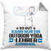 Outdoor-Yoga-Lehrer Geschenk Kissen mit Füllung 40x40 So Gut Kann Nur Ein Outdoor-Yoga-Lehrer Aussehen Geschenkidee (Grau) Grau Trendation