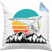 Kissen mit Füllung 40x40 Drachenflieger-Grafik Geschenk Drachenfliegen Drachenflieger Hängegleiter (Grau) Blau Trendation