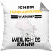 Hundeausführer Geschenk Kissen mit Füllung 40x40 Lustiger Spruch Ich Bin Hundeausführer Warum Weil Ich Es Kann Geschenkidee Bester Hundeausführer Geburtstag (Grau) Grau Trendation