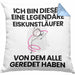 Eiskunstläufer Geschenk Kissen mit Füllung 40x40 Lustige Geschenkidee Geburtstag für Eiskunstläufer Ich Bin Dieser Legendäre Eiskunstläufer Von Dem Alle Geredet Haben (Grau) Blau Trendation