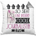 Journalistin Geschenk Kissen mit Füllung 40x40 Geschenkidee für Journalistin Geburtstag Weihnachten Spruch So Sieht Eine Richtig Coole Journalistin Aus (Grau) Grau Trendation