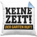 Keine Zeit Kissen mit Füllung 40x40 mit Spruch Garten Hobbygärtner Geschenk Lustig Gärtnerin Geschenkidee Gärtner (Grau) Blau Trendation