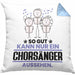 Chorsänger Geschenk Kissen mit Füllung 40x40 So Gut Kann Nur Ein Chorsänger Aussehen Geschenkidee (Grau) Blau Trendation