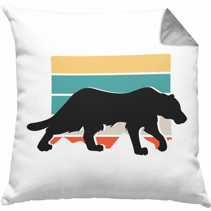 Gepard Kissen mit Füllung 40x40 Geschenk Retro (Grau) Grau Trendation