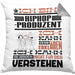 Hiphop-Produzent Geschenk Kissen mit Füllung 40x40 Geschenkidee für Hiphop-Produzent Geburtstag Lustig Ich Bin Hiphop-Produzent Ich Kann Es Dir Erklären Aber Nicht Für Dich Verstehen (Grau) Grau Trendation
