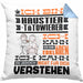 Haustier-Tätowierer Geschenk Kaffee-Kissen mit Füllung 40x40 Geschenkidee für Haustier-Tätowierer Ich Bin Haustier-Tätowierer Ich Kann Es Dir Erklären Jedoch Nicht Für Dich Verstehen Spruch Lustig (Grau) Blau Trendation