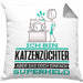 Katzenzüchter Geschenk Kissen mit Füllung 40x40 Ich Bin Katzenzüchter Aber Sag Doch Einfach Superheld Lustige Geschenkdiee für Katzenzüchter (Grau) Grau Trendation