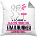 Trailrunner Geschenk Kissen mit Füllung 40x40 So Gut Kann Nur Ein Trailrunner Aussehen Geschenkidee (Grau) Grau Trendation