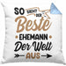 Ehemann Geschenk Kissen mit Füllung 40x40 So Sieht Der Beste Ehemann Der Welt Aus Jahrestag Geschenkidee Gag Joke (Grau) Blau Trendation