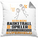 Basketballspieler Geschenk Kissen mit Füllung 40x40 Ich Bin Basketballspieler Aber Sag Doch Einfach Superheld Lustige Geschenkdiee für Basketballspieler (Grau) Grau Trendation