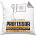 Professor Geschenk Kissen mit Füllung 40x40 Ich Bin Professor Aber Sag Doch Einfach Superheld Lustige Geschenkdiee für Professor (Grau) Grau Trendation