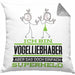 Vogelliebhaber Geschenk Kissen mit Füllung 40x40 Ich Bin Vogelliebhaber Aber Sag Doch Einfach Superheld Lustige Geschenkdiee für Vogelliebhaber (Grau) Grau Trendation