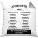 Apotheker Kissen mit Füllung 40x40 Geschenk Bester Apotheker Pharmazeut Arzneikundiger Spruch Lustiger Spruch (Grau) Grau Trendation