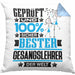 Gesangslehrer Geschenk Lustiger Spruch für Gesangslehrer Geschenkidee Bester Gesangslehrer Der WeltKissen mit Füllung 40x40 (Grau) Blau Trendation