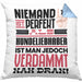 Hundeliebhaber Geschenk Kissen mit Füllung 40x40 Lustige Geschenkidee für Hundeliebhaber Geburtstag Niemand Ist Perfekt Aber Als Hundeliebhaber Ist Man Nah Dran (Grau) Blau Trendation