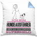 Hundeausführer Geschenk Kissen mit Füllung 40x40 Ich Bin Hundeausführer Aber Sag Doch Einfach Superheld Lustige Geschenkdiee für Hundeausführer (Grau) Blau Trendation