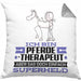 Pferdetherapeut Geschenk Kissen mit Füllung 40x40 Ich Bin Pferdetherapeut Aber Sag Doch Einfach Superheld Lustige Geschenkdiee für Pferdetherapeut (Grau) Grau Trendation