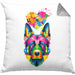 Schäferhund Herz Farbe Besitzer Kissen mit Füllung 40x40 Geschenk Lustiger Spruch Geschenkidee Schäferhund Liebhaber (Grau) Grau Trendation
