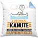 Kanute Geschenk Kissen mit Füllung 40x40 Ich Bin Kanute Aber Sag Doch Einfach Superheld Lustige Geschenkdiee für Kanute (Grau) Blau Trendation
