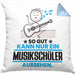 Musikschüler Geschenk Kissen mit Füllung 40x40 So Gut Kann Nur Ein Musikschüler Aussehen Geschenkidee (Grau) Blau Trendation
