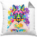 Schäferhund Besitzer Farbe Love Kissen mit Füllung 40x40 Geschenk Lustiger Spruch Geschenkidee Schäferhund Besitzerin (Grau) Grau Trendation