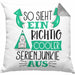 So Sieht Ein Richtig Cooler Serienjunkie Aus Geschenk Kissen mit Füllung 40x40 Lustiger Spruch Geschenkidee (Grau) Grau Trendation