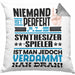 Synthesizer-Spieler Geschenk Kissen mit Füllung 40x40 Lustige Geschenkidee für Synthesizer-Spieler Geburtstag Niemand Ist Perfekt Aber Als Synthesizer-Spieler Ist Man Nah Dran (Grau) Grau Trendation